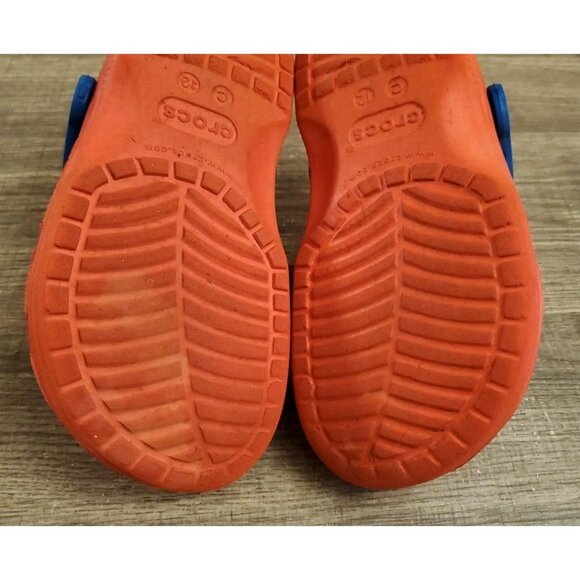 Crocs Red Spider-Man Clog Slip On Shoes Youth Size 12 Red - Picture 8 of 11